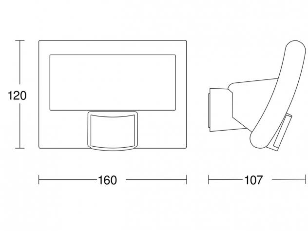  XLED curved S antraciet